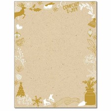 Kraft Christmas Letterhead Laser Inkjet Printer 100 Sheets