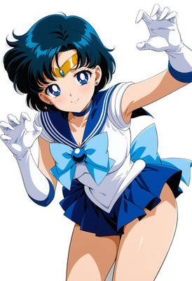 Sailor Mercury Vinyl Car Decal Sticker 7'' Weatherproof