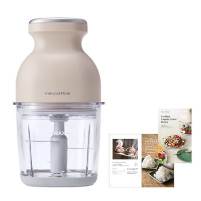 recolte RCP-7 Cordless Capsule Cutter Bonne Chopper Cream White Japan New
