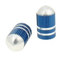 Ventilkappen Set Bullet Blau FüR Universal FüR Yamaha Kallio Roketa Tauris