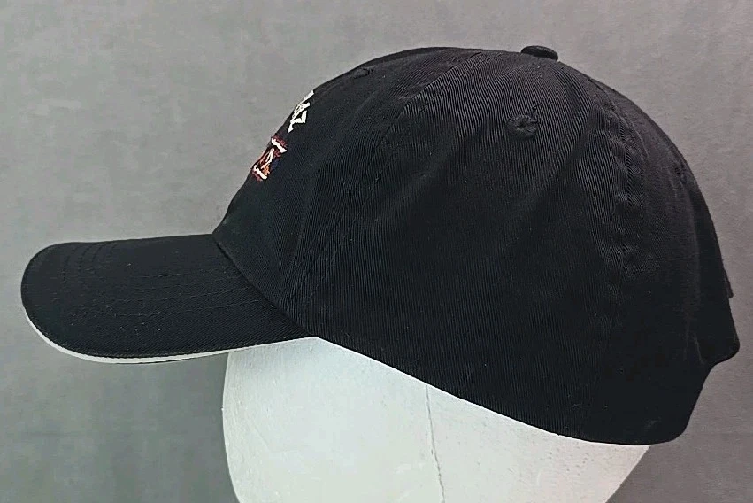 MT. Lemmon Arizona hat leather strap back embroidered cactus mountain black cap - Image 2 of 4