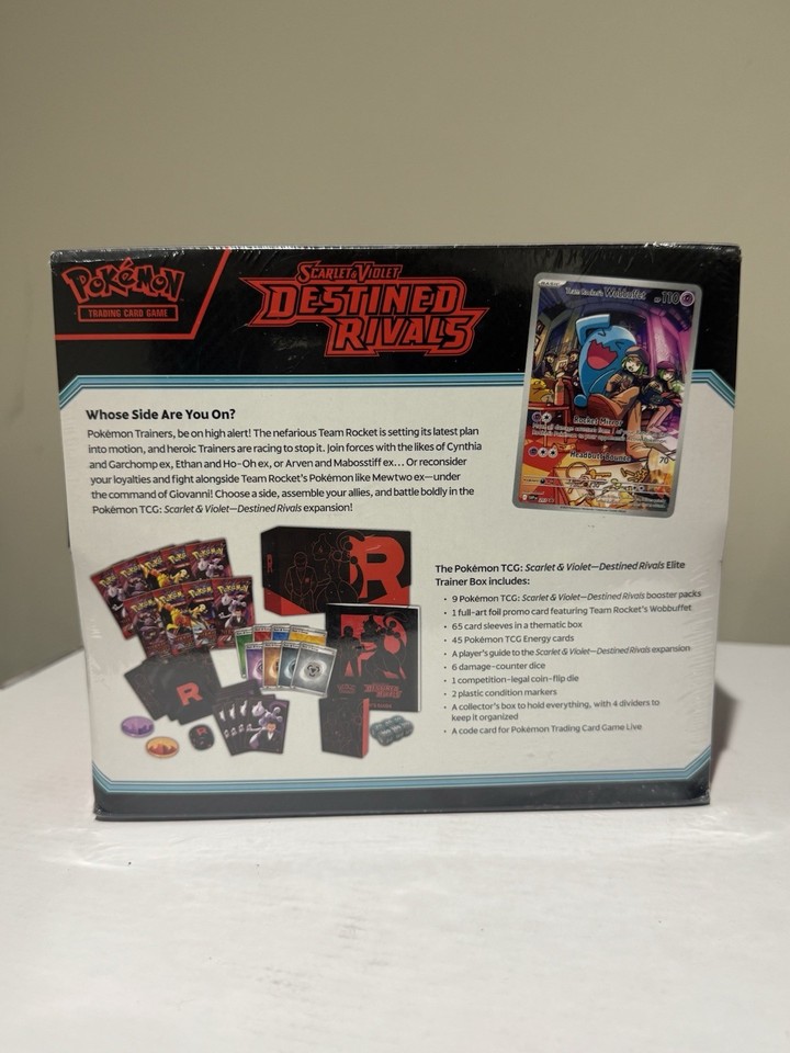 Pokémon TCG Scarlet & Violet Destined Rivals Elite Trainer Box ETB NEW ...