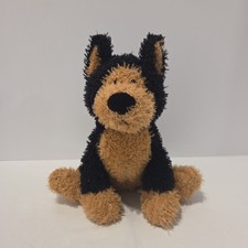 RARE Gund BOWIE German Shepherd Stuffed Animal Dog Soft Fuzzy Fur Plush Toy Htf