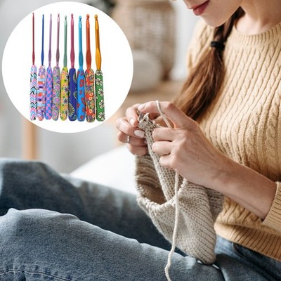  9 Pcs Häckeln Nadelset Häkel Nadeln Webenwerkzeuge Kleiner Häkelhaken