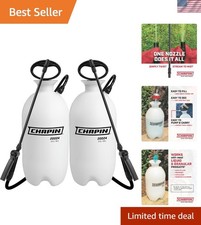 20024 Two-Pack 2-Gallon Pump Sprayer with Adjustable Nozzle for Garden Care