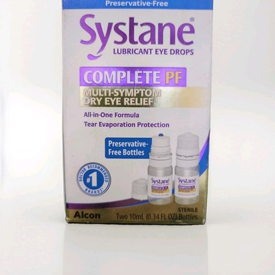 Systane COMPLETE PF Dryness Relief Eye Drops - Twin  Pack Exp. 11/2026+/