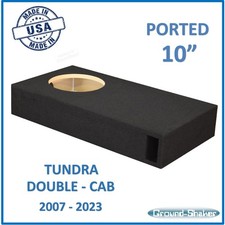 2007-2023 Toyota Tundra Double Cab 10" Single Ported Sub Box Subwoofer Enclosure