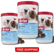 SlimFast Original Meal Replacement Shake Mix, Rich Chocolate Royale, 20.18 oz,