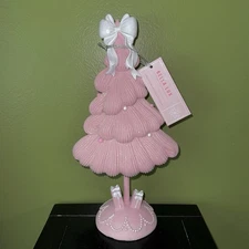 NEW 2025 Holiday BELLA LUX Pink Christmas Tree With Coquette White Bow NWT
