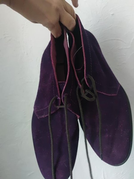 Men Jimmy Choo Heels Purple Suede 44