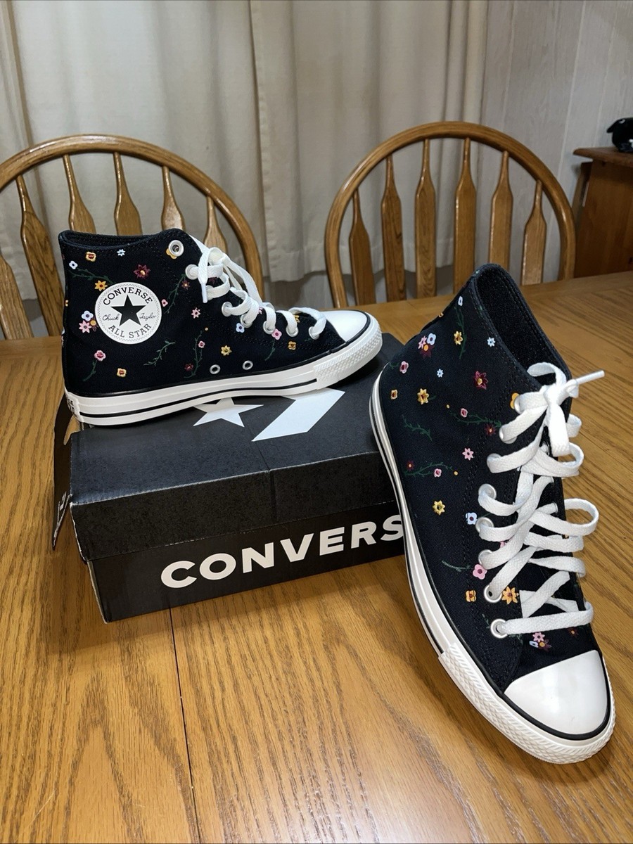 Size 9.5 - Converse Chuck Taylor All Star High Floral W for sale
