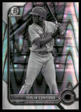Yerlin Confidan 2022 Bowman Draft Chrome RayWave Cincinnati Reds #BDC-199