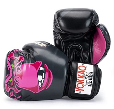 Yokkao Primate Ape Black Leather Boxing Gloves Kickboxing Muay