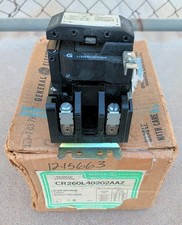 GE CR260L40202AAZ Lighting Contactor 60 Amp 115/95 Volt Coil 600 V AC CR260 NOS