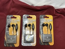 Vibe Stereo Sound Earbuds With Mic Black 3.5 Mm Plug For Gaming, MP3,ComputerNEW