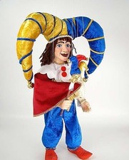 Czech Folk Art Marionette Court Jester - Handmade Original Puppet