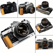 For Olympus OM1234ti Handmade Wooden handle Grip L Plate Alloy Base