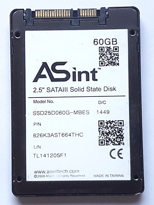 Portable Ssd Seagate 60tb Ssd 60 GB SATA-III ASint SSD25D060G-MBES