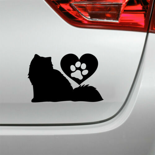 6x Sticker Adesivi Adesivo Auto Moto Tuning Zampe Gatto Cane Ner - Foto 8