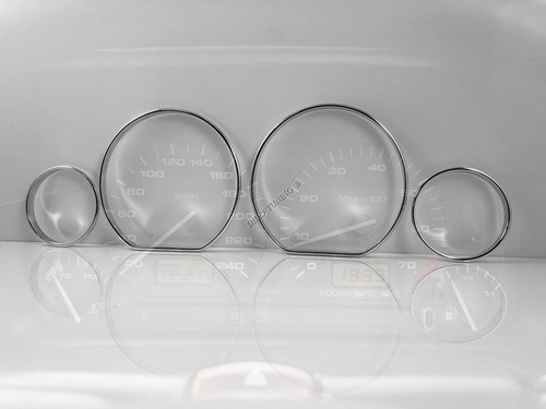 Per VW Vento 1992-1999 Anelli Alluminio Strumenti Strumentazione 4 pezzi - Picture 2 of 11