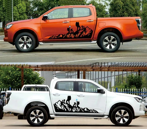 Graphics Mountain Climber Car Sticker For Isuzu D-Max Off Road Side Door Decals - Bild 1 von 9