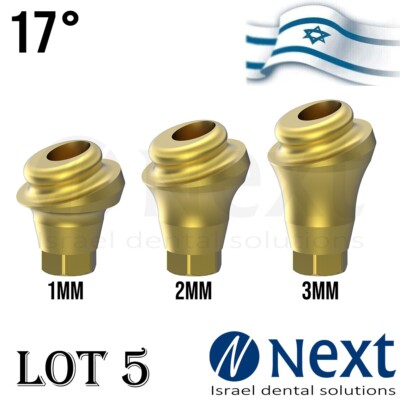 LOTx5 Angulated 17 deg Flat abutment 1-3 mm Hiossen Regular