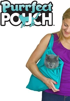 PURRFECT POUCH The Original AS SEEN ON TV. Comfy Soothing Cat Carrier