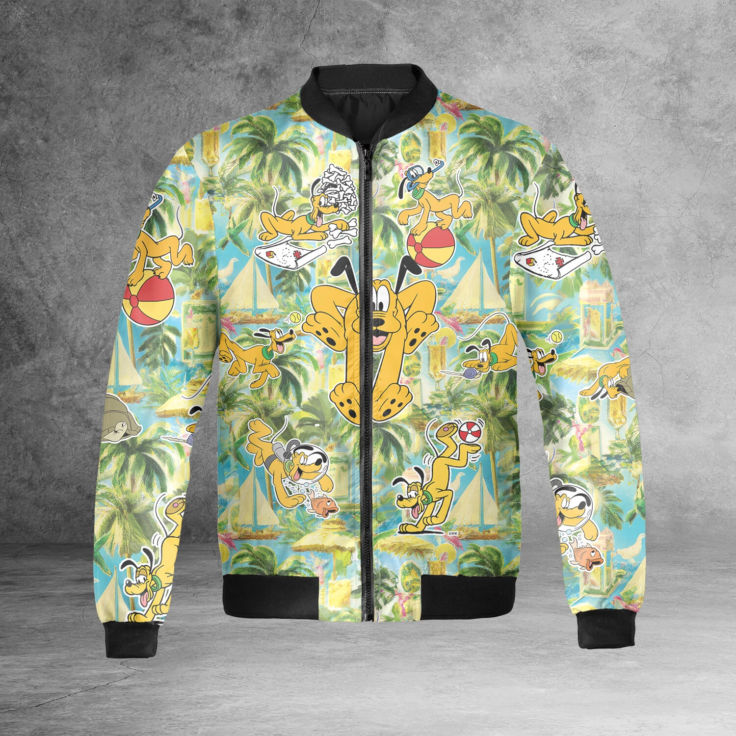 Funny Pluto Dog Let's Have Fun Beach Vibes Pluto Dog Playing Jacket