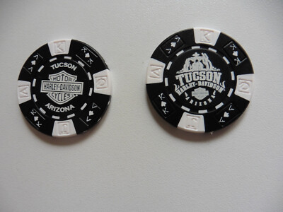 US HARLEY DAVIDSON TUCSON ARIZONA POKER CHIP MOTORRAD MOTORCYCLE COLLECTER USA I