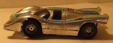Tyco Porsche 917 Slot Car, Chrome/Blue/Lime 8 Curvehugger 6910, Bronze Pickups