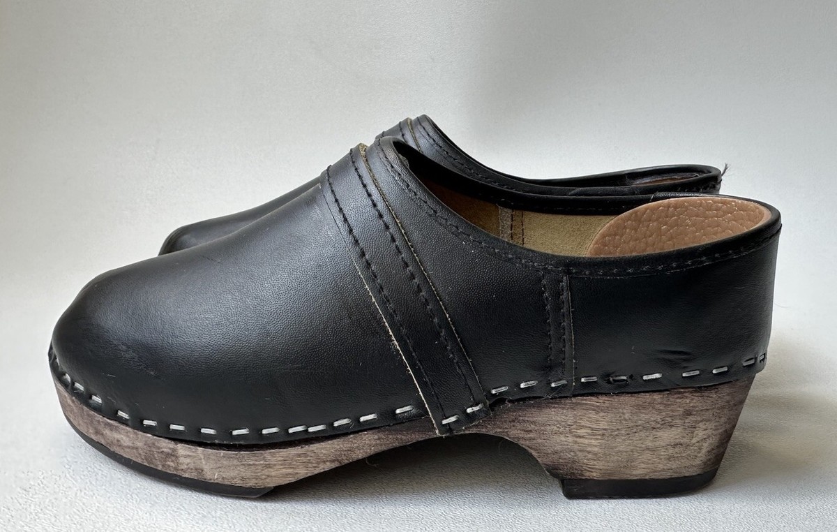 Simson Maestro Dutch-made Leather/Wood Clogs Size EUR 36/US  display picture 1