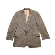 Hugo Boss Blazer Mens 42R Mushroom Wool Single Breasted 2 Button Notch Lapel