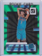 CHET HOLMGREN ROOKIE CARD 2022 Donruss RARE HOLO GREEN LASER $$ VARIATION RC!