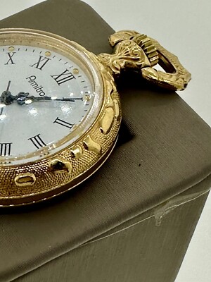 Naht Armitron Gold Armitron Pocket Watch Fisherman Vintage