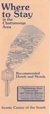 c1980 Chattanooga Tennessee Hotel Motel Directory Brochure