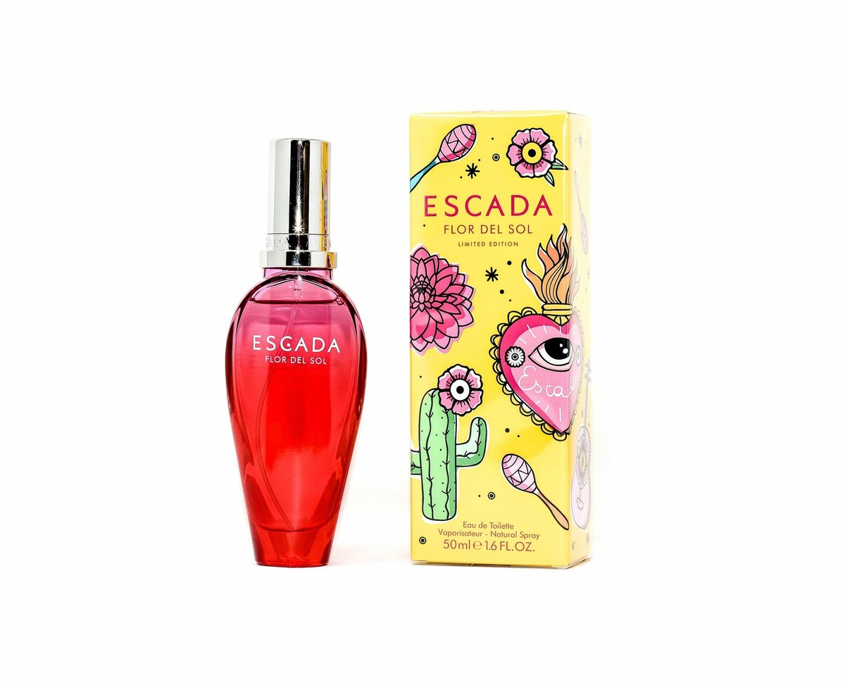 Escada Flor del Sol Eau de Toilette Spray 50 ml -Sommerduft 2020-OVP
