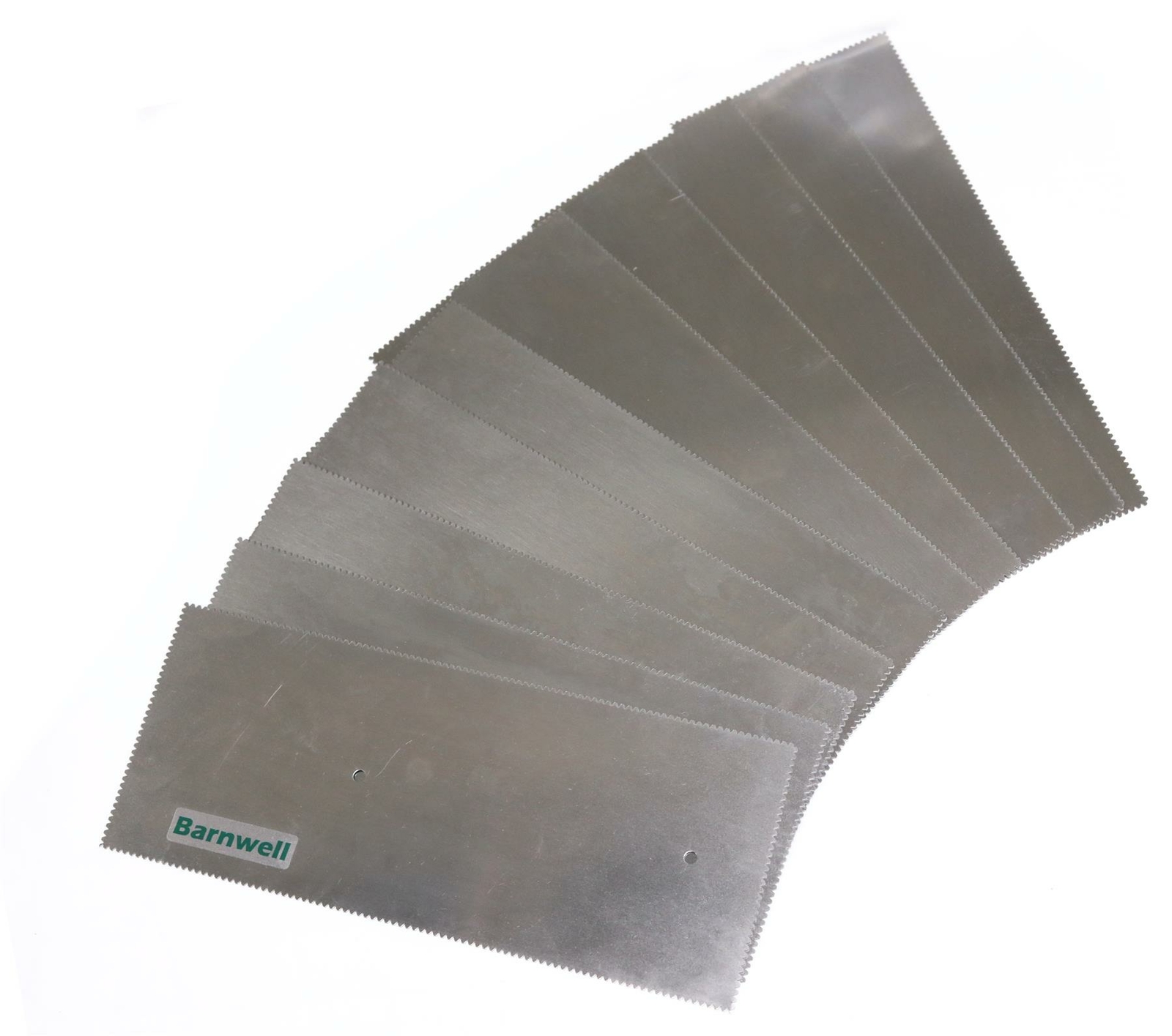 Barnwell Replacement 1.0mm V Notched Adhesive Trowel Blade x 10