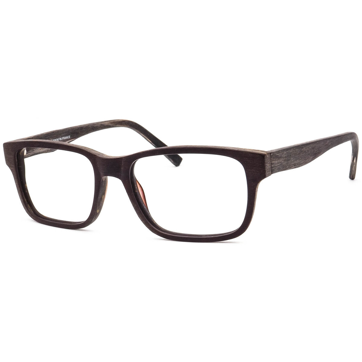 See Eyewear Eyeglasses 1820 C3 Ebony Wood Square Frame See Eyewear Eyeglasses 1820 C3 Ebony Wood Square Frame