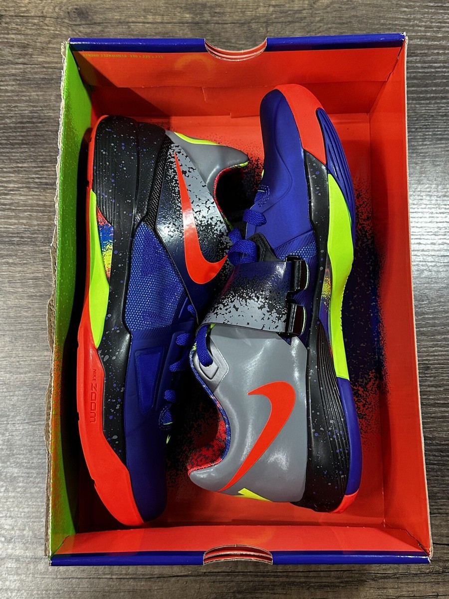シューズ(男性用) nike kd4 27cm NIKE KD 4 CONCORD/BRIGHT CRIMSON-BLACK-COOL GREY FQ8180-400