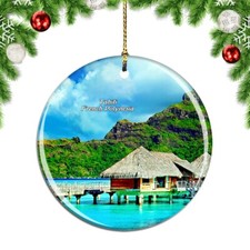 Tahiti French Polynesia Christmas ornament city travel souvenir
