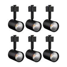 6 Pack LED Track Lighting Heads Compatible with Single Circuit J Type 3000K B