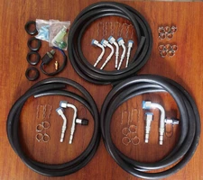 Universal Air Conditioning A/C Hoses Easy Clips Fittings O-rings Kit SS Cage