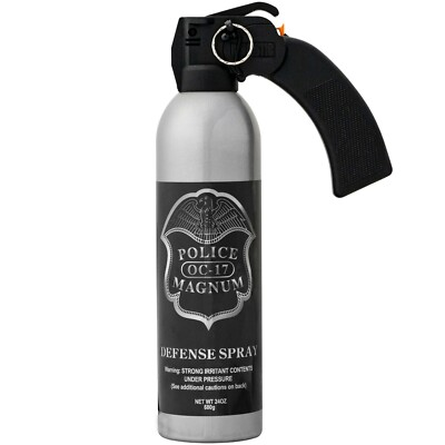 #ad Police Magnum pepper spray 24oz Pistol Grip Fog Riot Defense Security Protection $59.95