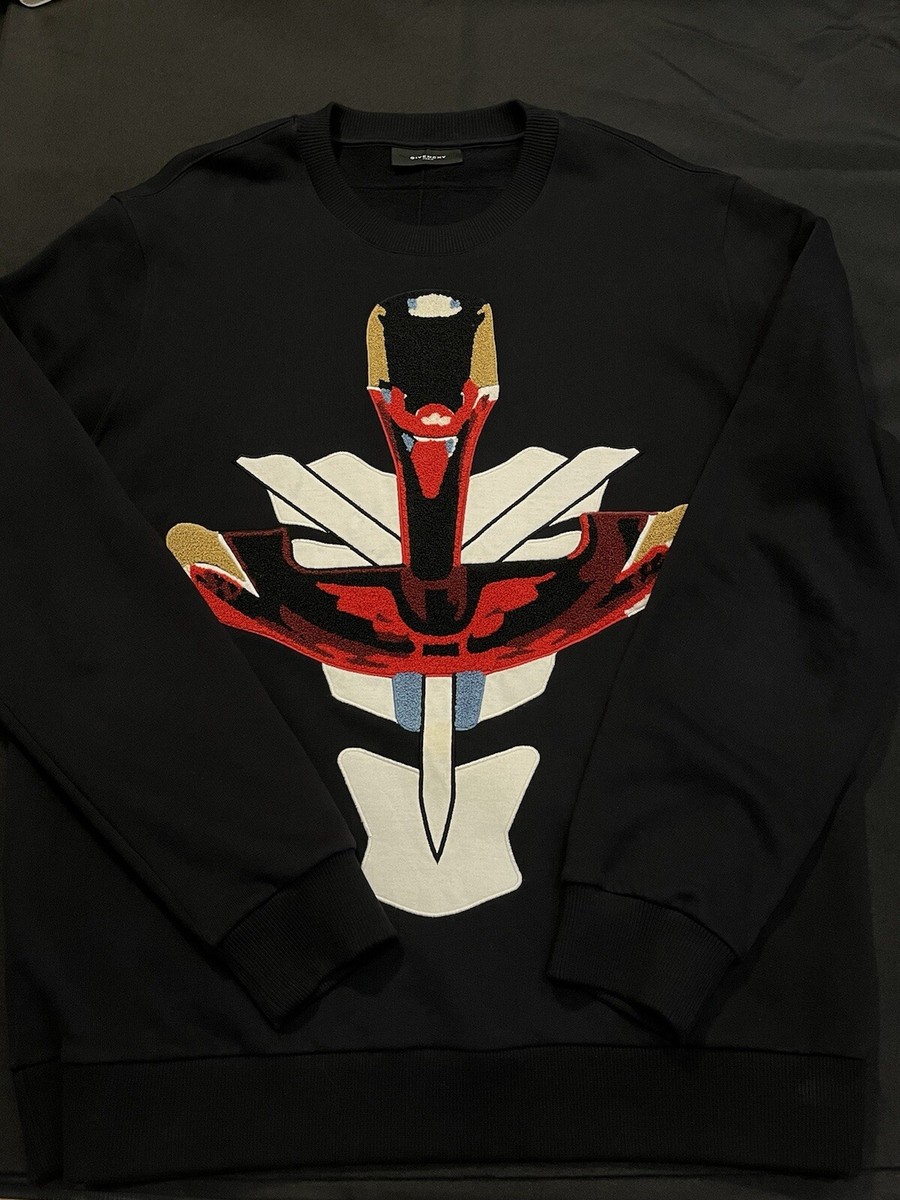 GIVENCHY WOOL TRIBAL WARRIOR RARE TISCI BLACK L SWEATSHIRT BUT