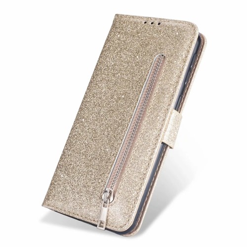Glitter Zipper Wallet Card Case Stand Cover For Samsung J7 J6 J3 J3 2018 A5 A6+ - Picture 8 of 18