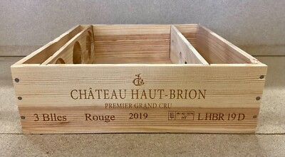 Weinkiste 3er Kiste Bordeaux Pessac Leognan ''Château Haut Brion 1er Cru 2019''