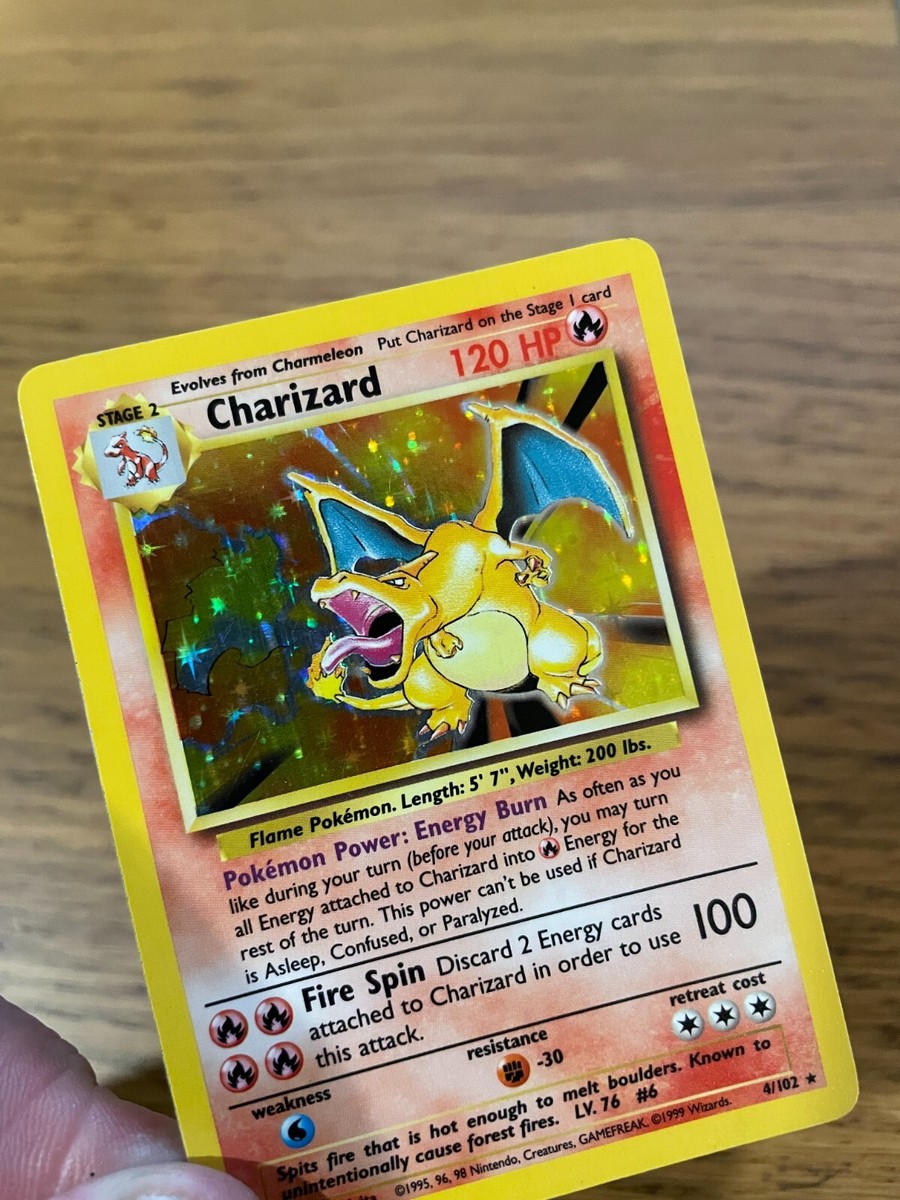 Charizard (4/102) Holo Base Set Pokemon Card! FAST & FREE P&P! | eBay