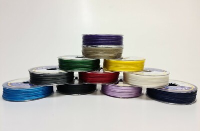 Gewachste 1 mm und 1,2 mm Polyester Peitschen Bindfädenspule Faden Kordel Seil Leder Segel