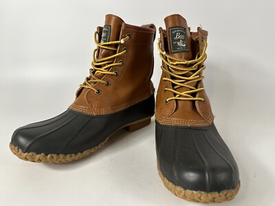 GH Bass & Co Mallard Waterproof Duck Boots Hunting Shoes Size 8 M Brown GH Bass & Co Mallard Leather and Rubber Waterproof Duck  main image 4