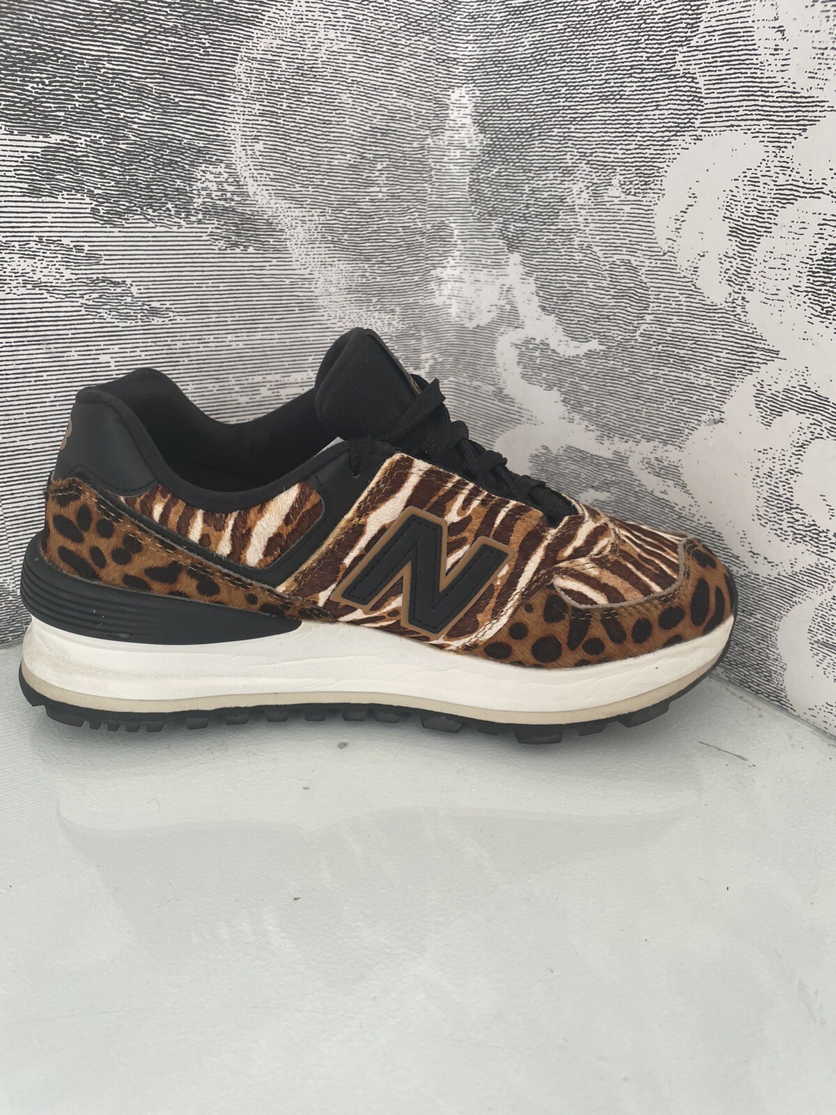 New Balance 574 platform, Animal Print, Leopard Size 5 eBay
